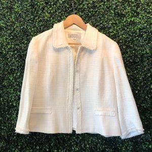 Tahari cream suit skirt and blazer